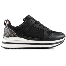 Diamantique Sneakers Nere Con Rete nero
