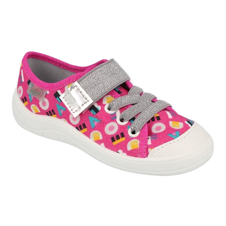 Scarpe per bambini Befado 251Y181 rosa d'argento multicolore