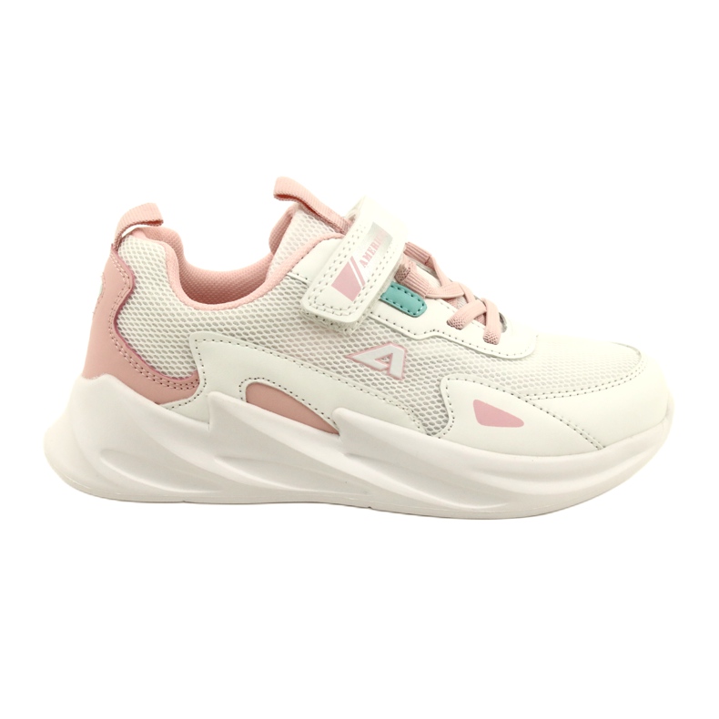 Scarpe sportive bianche American Club AA22/22 alla moda bianca