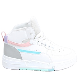 Sneakers alte Tiago Multicolor bianca multicolore