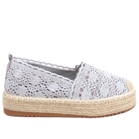 Espadrillas in pizzo grigio Alice