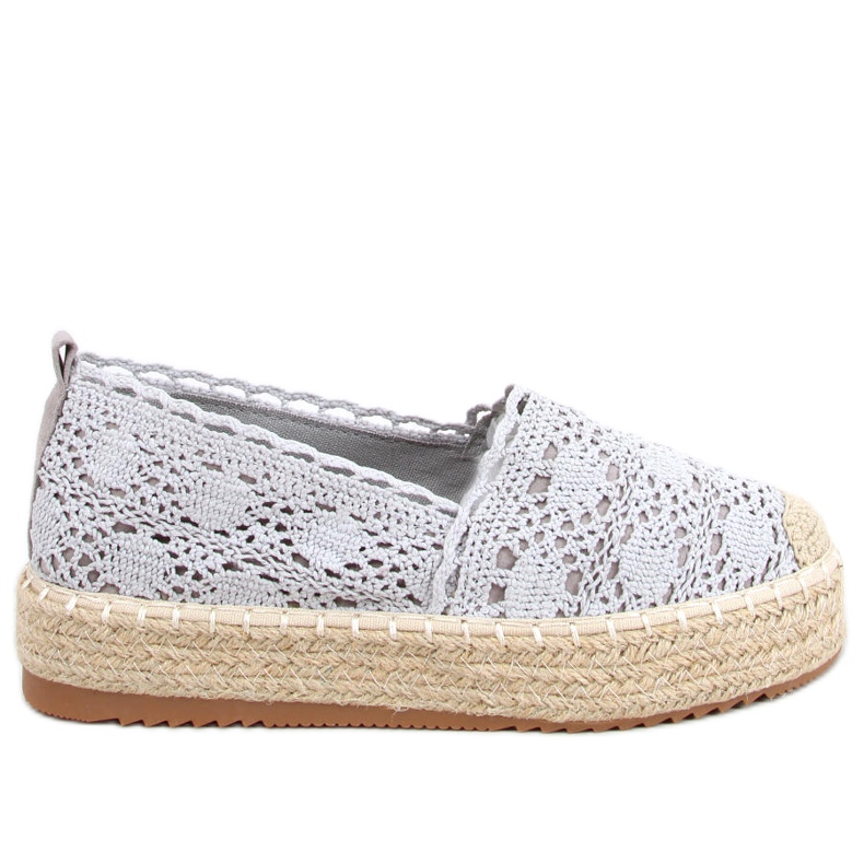 Espadrillas in pizzo grigio Alice
