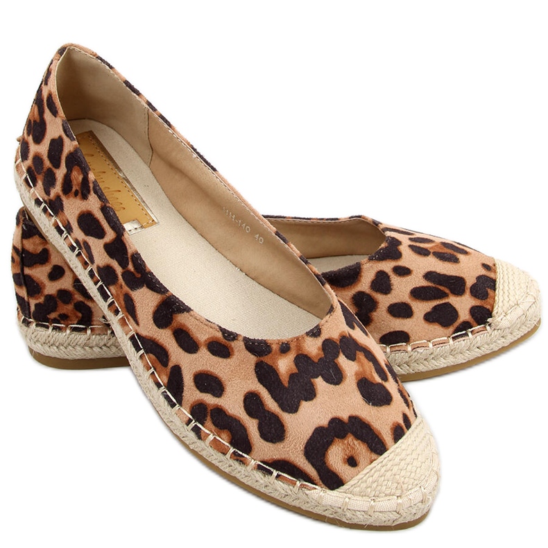 Espadrillas da donna Camino Leopard marrone