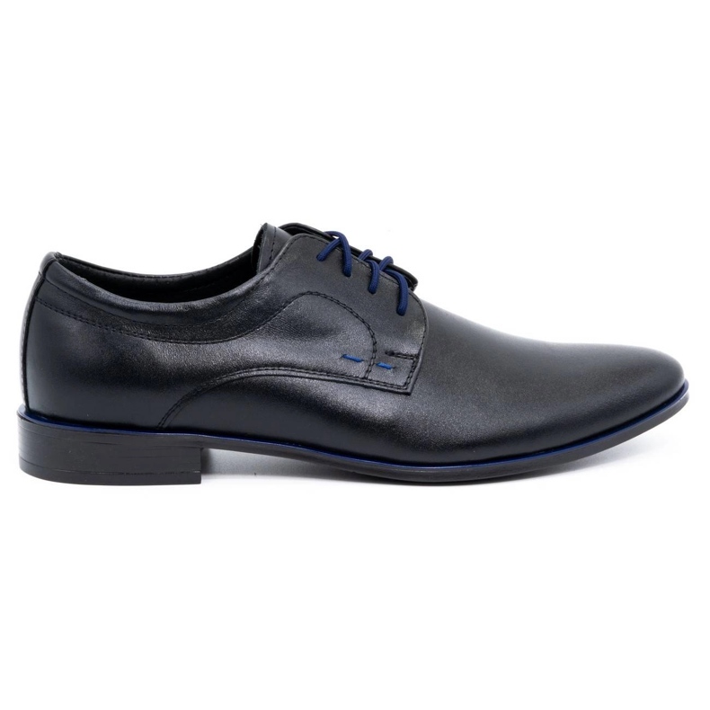 Olivier Scarpe da uomo in pelle da cerimonia 277 nere con blu nero