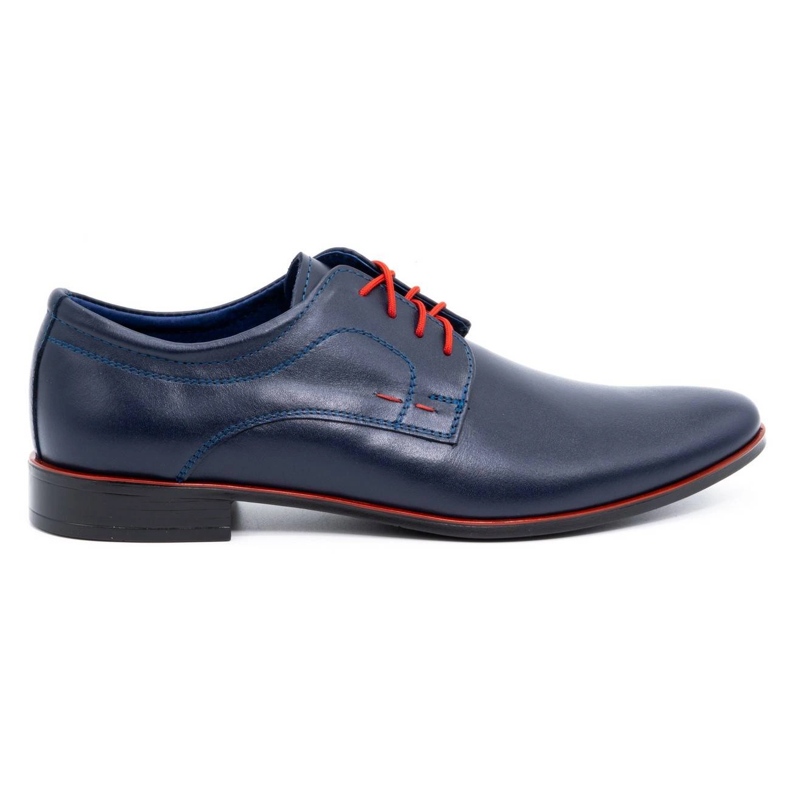 Olivier Scarpe formali da uomo in pelle 277 blu navy