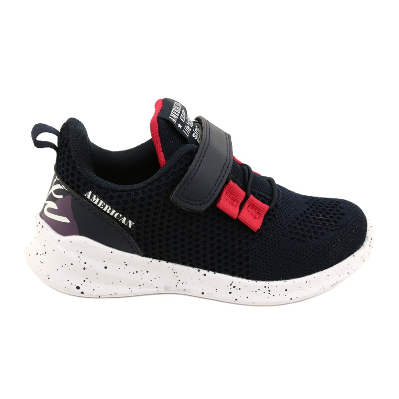 American Club RD13/22 Scarpe sportive con velcro, blu navy