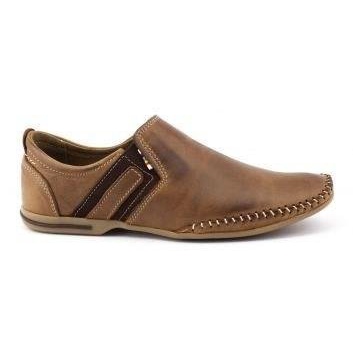 KOMODO Scarpe da uomo in pelle 711 marrone
