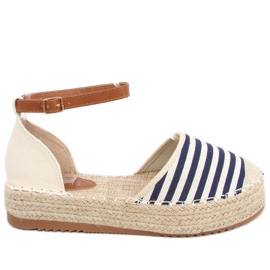 Gema Espadrillas a righe blu blu navy