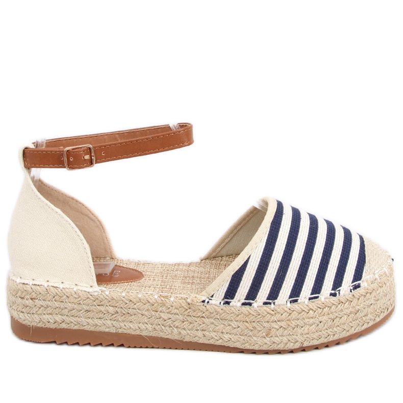 Gema Espadrillas a righe blu blu navy