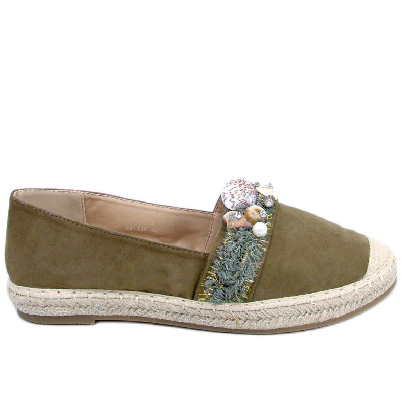 Espadrillas Lola Verdi con conchiglie verde