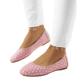 Ballerine in pizzo lucido Chuwi rosa