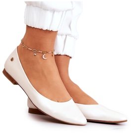 Ballerine da donna in pelle Maciejka 04100-26 Beige chiaro