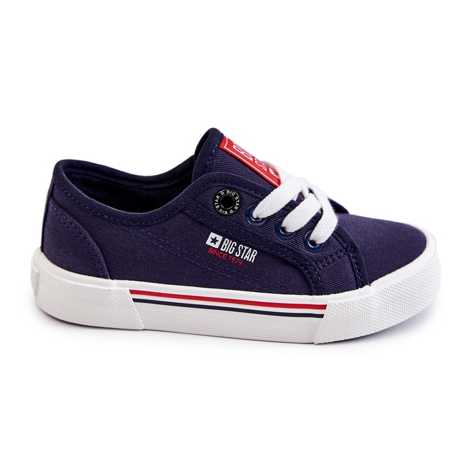 Sneakers basse da bambino Big Star JJ374173 Blu Navy