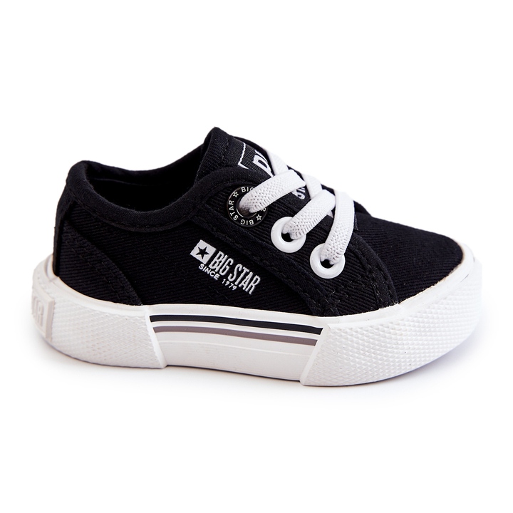 Sneakers basse da bambino nere Big Star JJ374164 nero