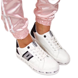 Sneakers basse sulla piattaforma Big Star W II274071 bianche bianco nero grigio