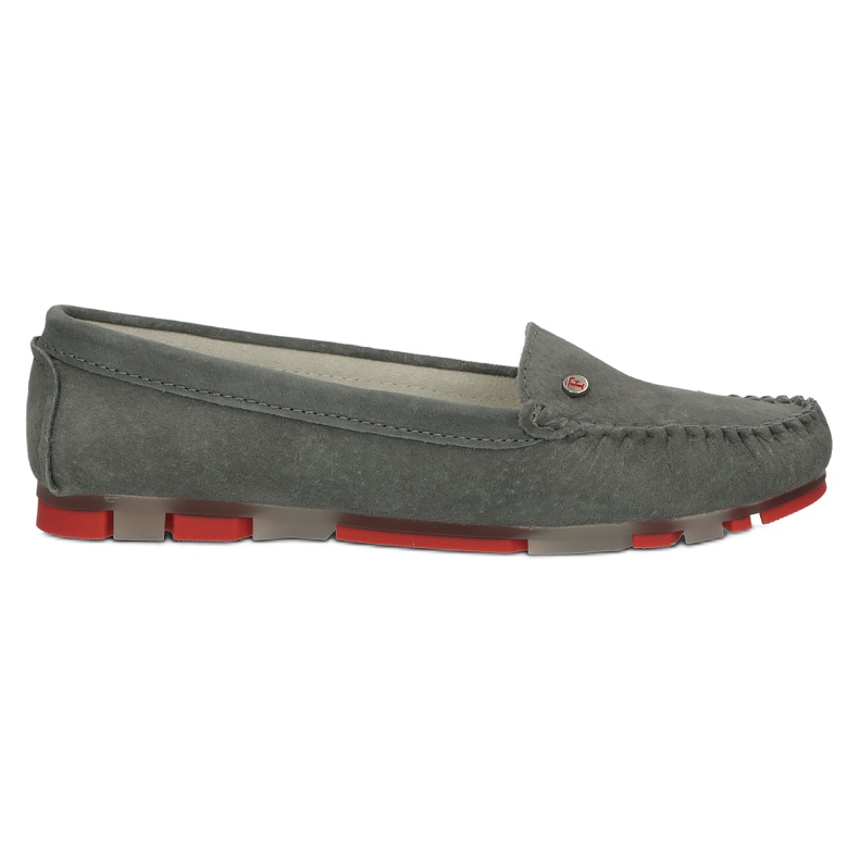 Mocassini in pelle Filippo DP2037/22 GR RD Grigio rosso