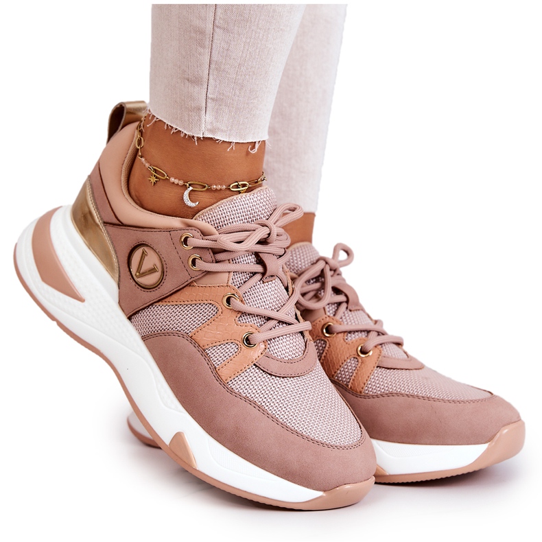 Vinceza Scarpe Sportive Sneakers Dirty Róż Imperio rosa