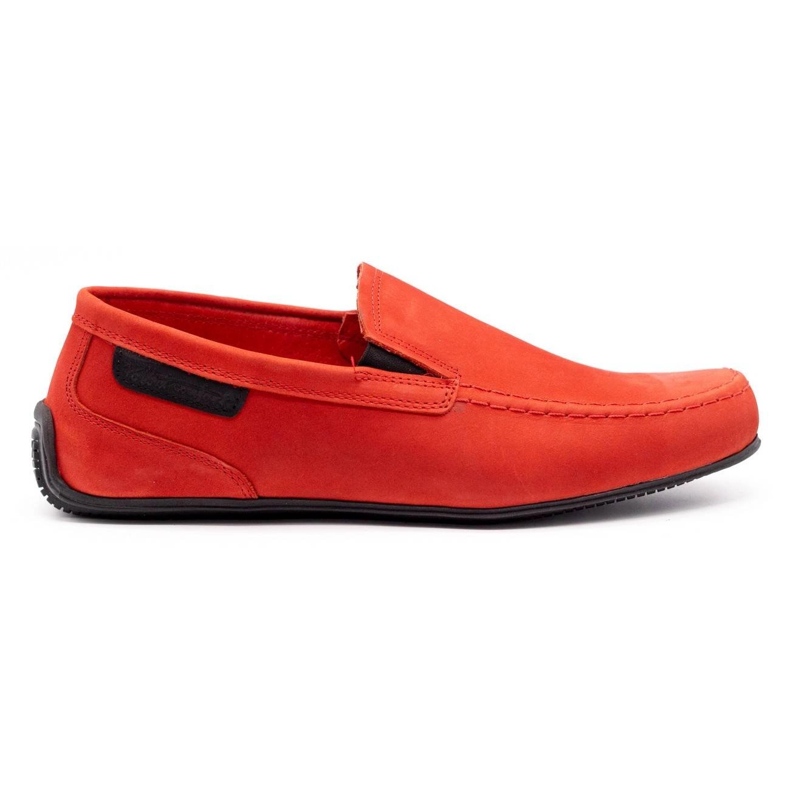 Polbut Mocassini da uomo in pelle 2105 rossi rosso