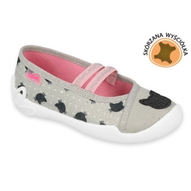 Scarpe per bambini Befado 116Y302 nero rosa grigio