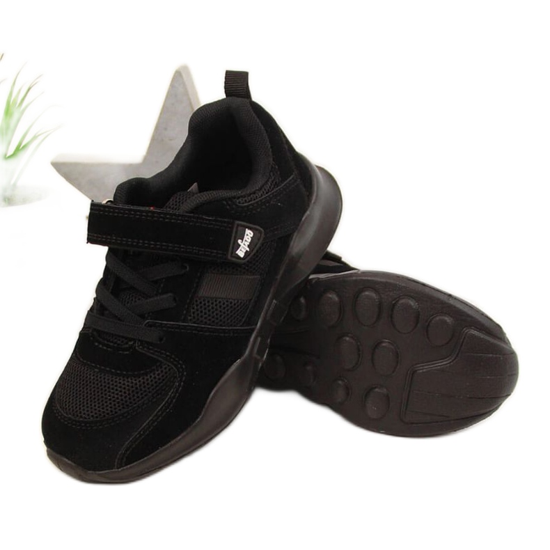 Scarpe sportive nere Befado Jr BEF25A con velcro nero