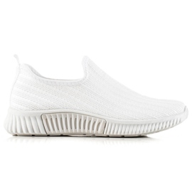 TRENDI Comode scarpe da ginnastica slip-on bianca