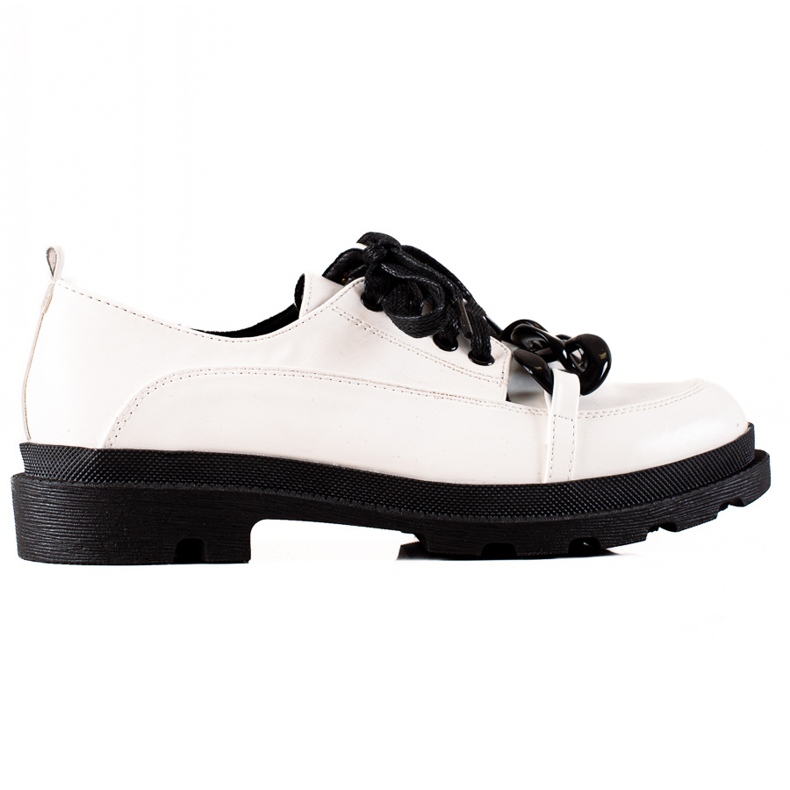 Goodin Scarpe stringate con ornamento bianca