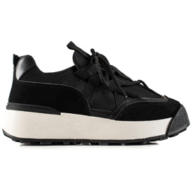 Seastar Scarpe da ginnastica legate sulla piattaforma nero