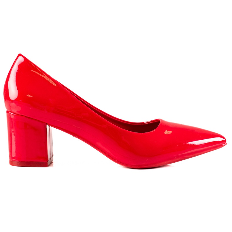 Seastar Décolleté casual in pelle verniciata rosso