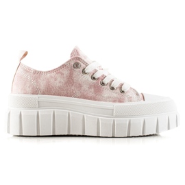 W. Potocki Scarpe Da Ginnastica Sulla Piattaforma Potocki bianco rosa