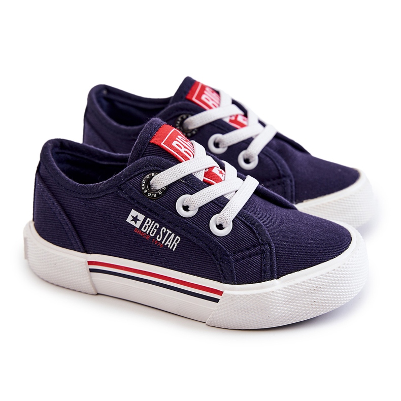 Sneakers basse da bambino Big Star JJ374168 Blu Navy
