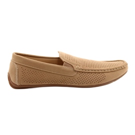 NEWS Scarpe mocassino da uomo beige 22MN26-4873