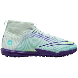 Nike Mercurial Superfly 8 Academy Mds Tf Jr DN3776 375 scarpe da calcio multicolore verde