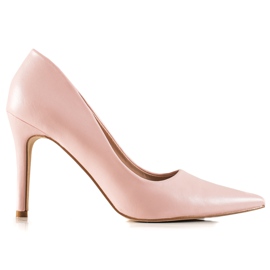 Goodin Tacchi alti classici realizzati in ecopelle rosa