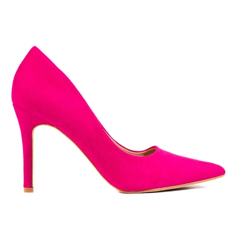 Goodin Stiletti Fucsia Con Pelle Scamosciata rosa