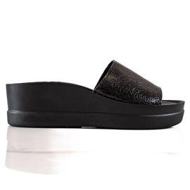 Goodin Pantofole nere sulla piattaforma nero