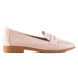 Goodin Signori in pelle traforata beige