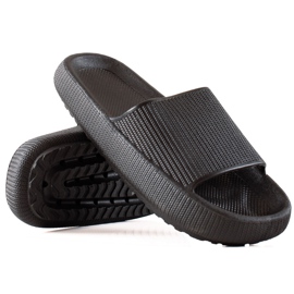 TRENDI Pantofole nere nero