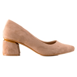 Seastar Décolleté in camoscio beige