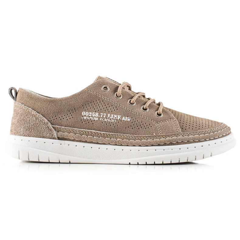 Goodin Sneakers casual in pelle beige