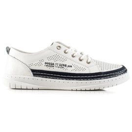 Goodin Sneakers casual in pelle bianco