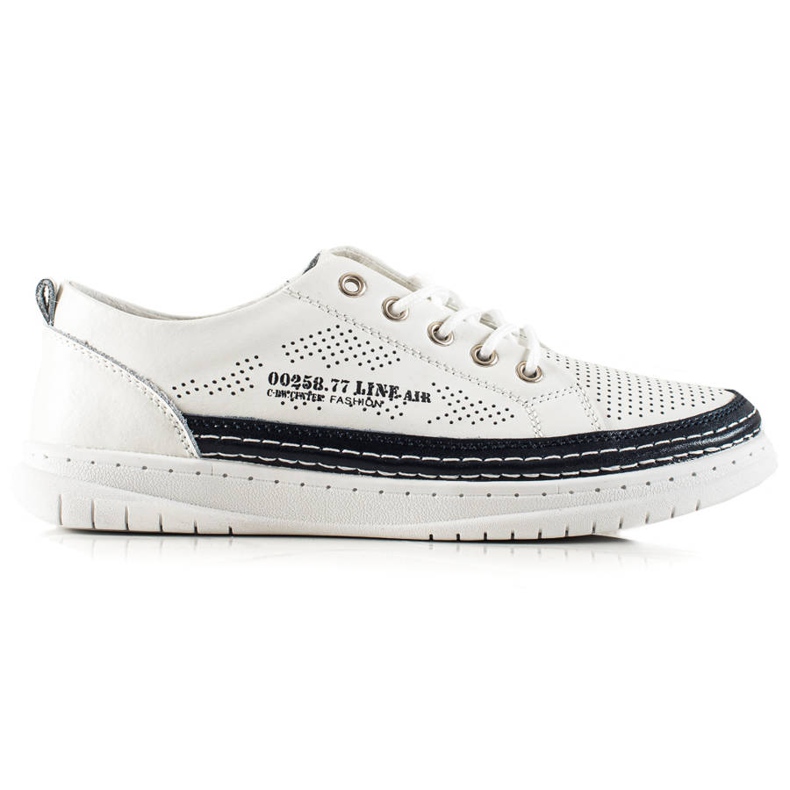 Goodin Sneakers casual in pelle bianca