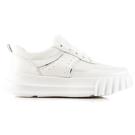 TRENDI Sneakers sportive sulla piattaforma bianco