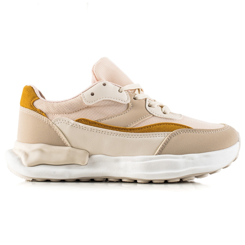 TRENDI Comode scarpe da ginnastica beige