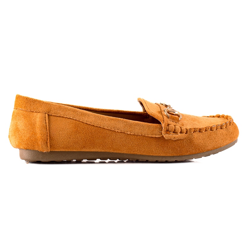 TRENDI Comodi mocassini con ornamento marrone