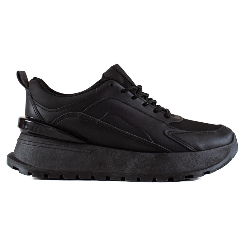 TRENDI Sneakers in ecopelle nere nero