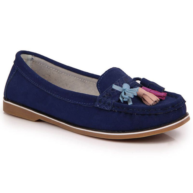 Evento Mocassini con frange Jezzi W JEZ328A blu navy