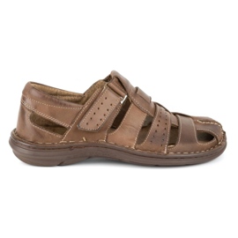 Olivier Sandali da uomo 467 marrone scuro