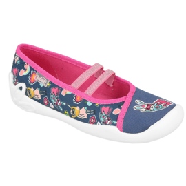 Scarpe per bambini Befado 116X300 blu navy rosa multicolore