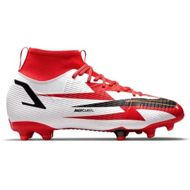 Nike Superfly 8 Academy CR7 Mg Jr DB2672-600 scarpe da calcio arance e rossi