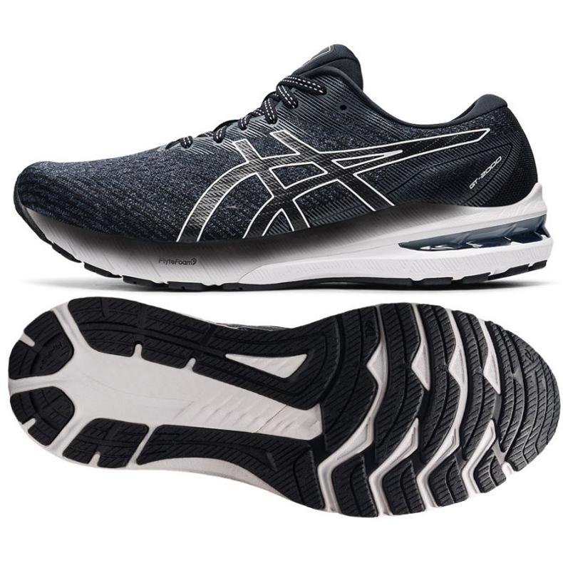 Asics Gt 2000 10 M 1011B185 002 scarpe da corsa nero grigio